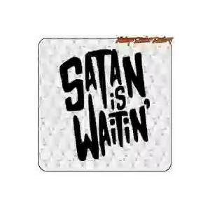 Pegatina «SATAN IS WAITIN'» Custom Culture