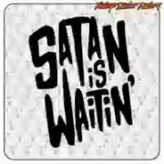 Autocollant « SATAN IS WAITIN' » Custom Culture