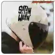 «SATAN IS WAITIN'» Custom-Culture-Aufkleber