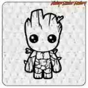 GROOT STICKER. BUY VINYL STICKERS.