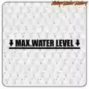MAX WATER LEVEL STICKER. BUY VINYL STICKERS.