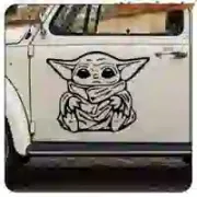 Pegatina BABY YODA. Comprar pegatinas.