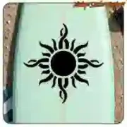 Tribal sun sticker for campervans and motorhomes