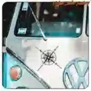 Windrosen-Aufkleber für Camper