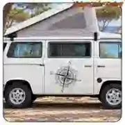 Compass Rose Sticker for Campervans
