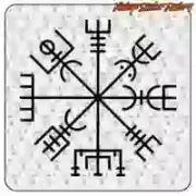Pegatina Vegvísir para decoración camper
