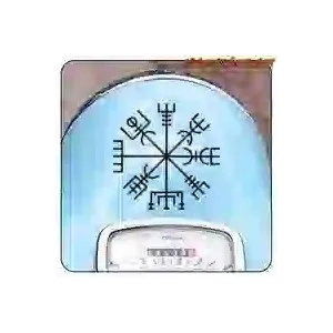 Pegatina Vegvísir para decoración camper