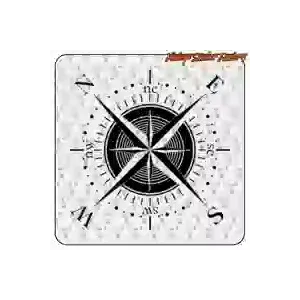 Pegatina rosa de los vientos camper | Vinilo