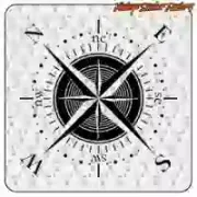 Compass Rose Sticker for Camper Vans