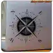 Compass Rose Sticker for Camper Vans