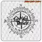 Autocollant Free Soul Compass pour camper