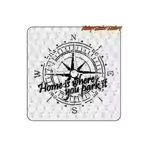 HOME IS WHERE YOU PARK IT Camper Sticker