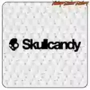 SKULLCANDY-Aufkleber aus Schneidevinyl