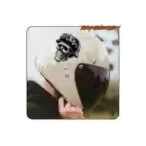 Skull Helmet Sticker | Custom Culture
