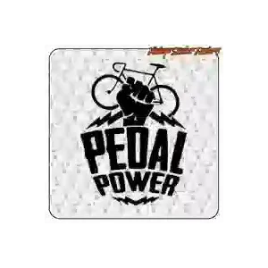 Sticker PEDAL POWER pour passionnés de cyclisme