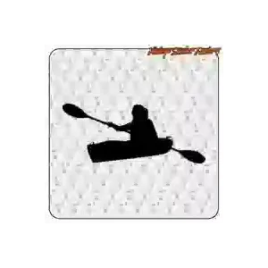 Konturgeschnittener Kanu-Vinylaufkleber