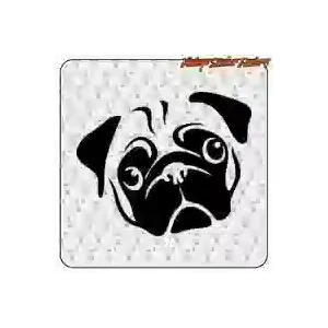 Pegatina PUG para moto, casco y decoración