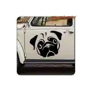 Sticker PUG pour moto, casque et décoration
