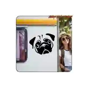 Sticker PUG pour moto, casque et décoration