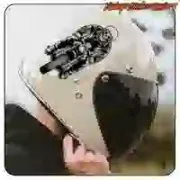 Autocollant Tête de mort Café Racer | Vinyle moto