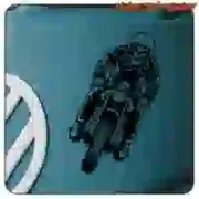 Cafe-Racer-Schädelaufkleber | Motorradvinyl