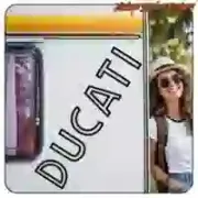 DUCATI Racing-Motorradaufkleber