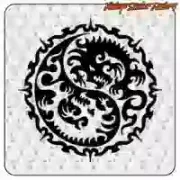 Autocollant dragon Ying-Yang | Vintage Sticker Factory