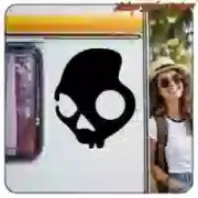 Autocollant SKULLCANDY pour skateboard