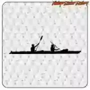 Pegatina KAYAK DOBLE de vinilo troquelado