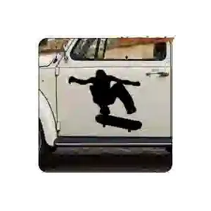 Skater skateboard die-cut vinyl sticker