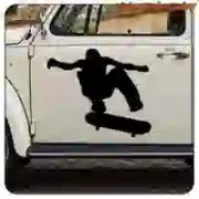Skater-Skateboard-Aufkleber aus Vinyl