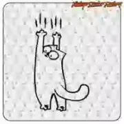 Simon’s Cat Sticker in Several Sizes