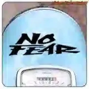 NO FEAR Aufkleber aus konturgeformtem Vinyl