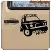 LADA NIVA AUFKLEBER. KAUFEN SIE VINYLAUFKLEBER.