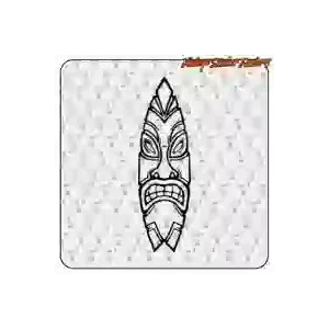 Pegatina de surf Tiki Board | Vintage Sticker Factory