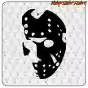 Pegatina de vinilo JASON MASK. Comprar pegatinas.