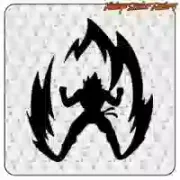 Goku in Flames Sticker Inspired by Dragon Ball