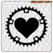 Bike Love Aufkleber für Radfahrbegeisterte