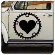Bike Love sticker for cycling enthusiasts