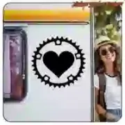 Bike Love sticker for cycling enthusiasts