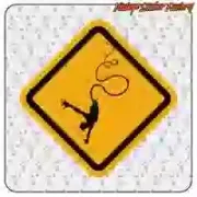 Bungee jumping sticker in various sizes