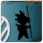 Goku-Aufkleber aus Schneidevinyl