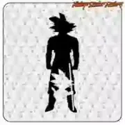 Pegatina Goku niño y adulto | Varias medidas