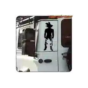 Goku Kind und Erwachsener Aufkleber | Größen