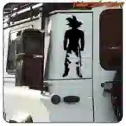 Pegatina Goku niño y adulto | Varias medidas