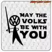Autocollant MAY THE VOLKS BE WITH YOU