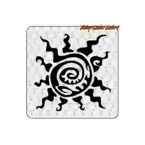 Tribal Sun Surf-Style Sticker