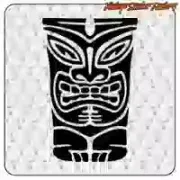 Autocollant TIKI de surf en vinyle découpé
