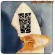 Geschnittener TIKI-Surfaufkleber aus Vinyl