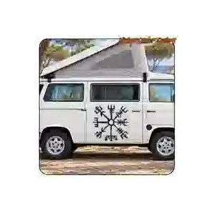 Vegvísir Sticker for Campers and Motorhomes